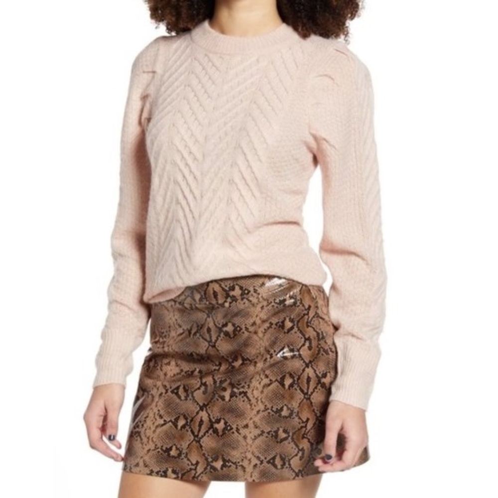 Leith Brushed Cable Pullover